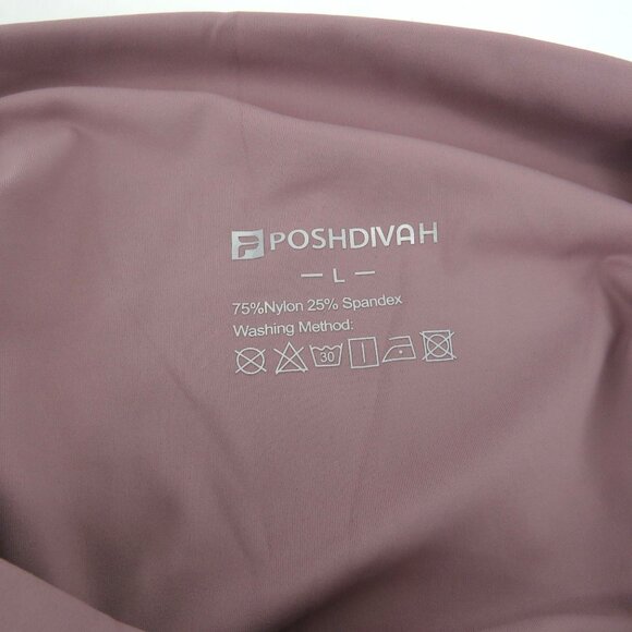 Poshdivah Women's Maternity Mauve Shorts Pockets Large NWT - Picture 4 of 6